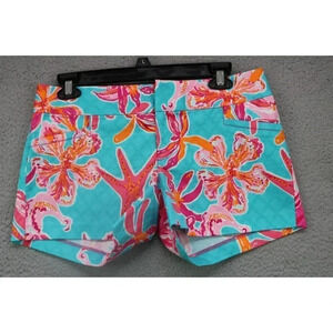 Lilly Pulitzer Women's Sea Blue w/Starfish Shorts-Size 0